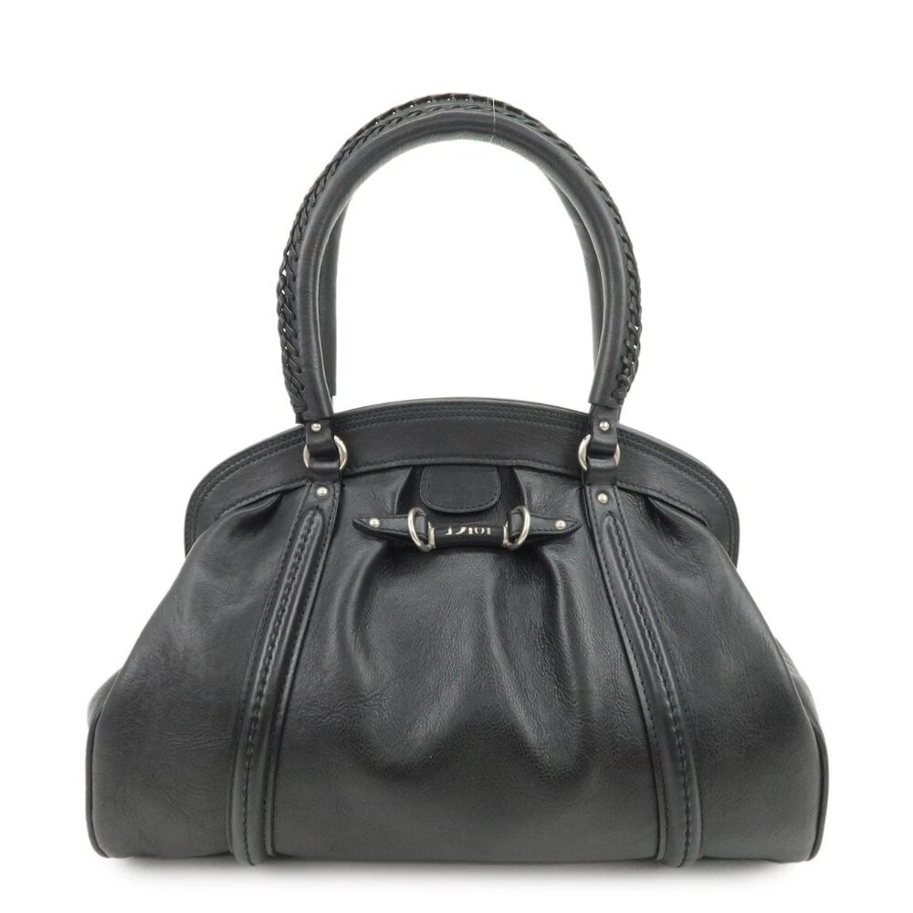 ❤️Authentic Christian Dior Logo Leather Hand Bag Shoulder Bag❤️